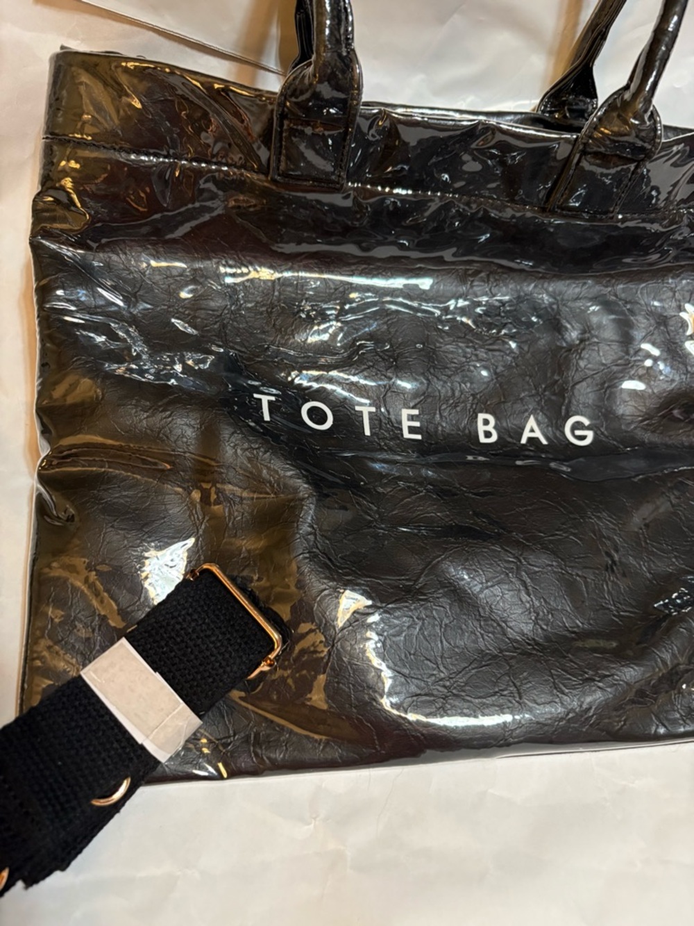 Black Tote Bag - Stylish Roomy Fashionable